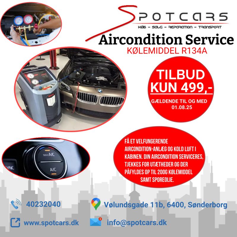 Aircondition-service hos Spotcars